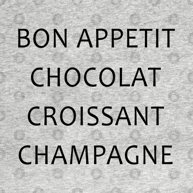 Bon Appetit Chacolat Croissant Champagne by hothippo